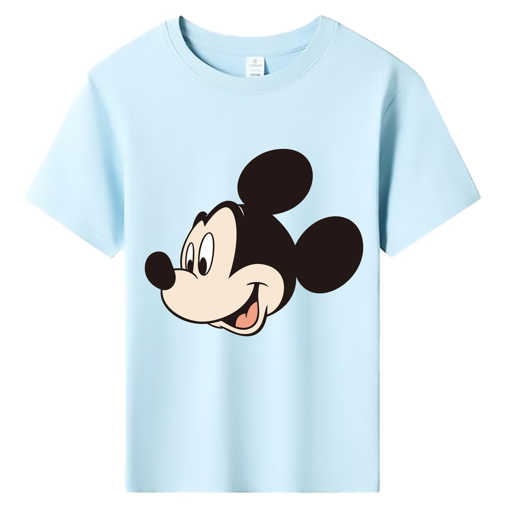 ミッキーマウス Mickey Mouse 綿100％キッズTシャツ（フロントプリント）